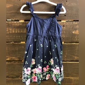 Gap 3t Navy Floral Dress